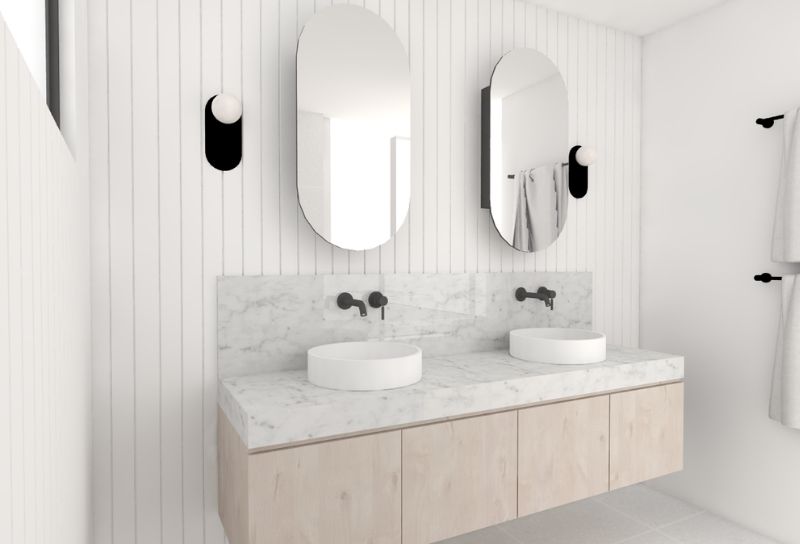 How to use VJ Paneling in your bathroom Savannah Denny Interiors
